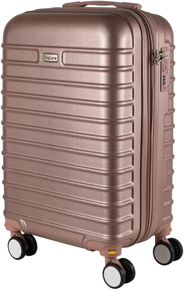 Mala de Viagem 32KG ABS Com Rodas Giratórias (Rosé)