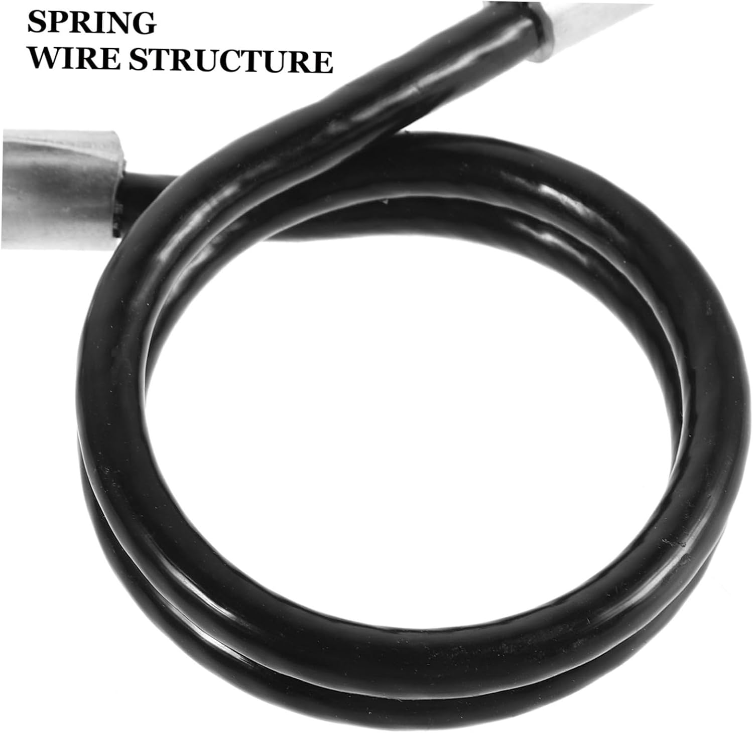 2pcs Trailer Safety Cables with Hooks – 27.6" Spring Steel Wire Tow Rope, 3500lb Breakaway Cable for Rv and Trailer Hitch Security