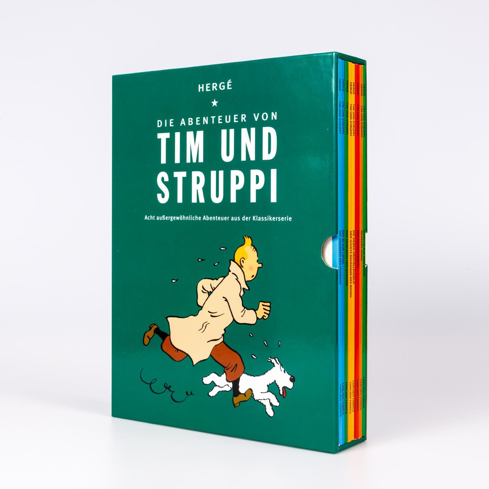 Tim und Struppi: Die Abenteuer von Tim und Struppi: Acht außergewöhnliche Abenteuer aus der Klassikerserie | Softcover-Schuber mit acht ausgewählten Alben