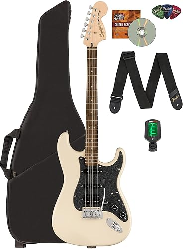 Miniatura 97 de Fender Squier Affinity Stratocaster - Paquete azul Lake Placid con amplificador Frontman 10G, estuche, afinador, cable de instrumento, correa, púas