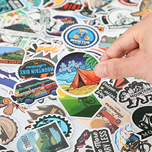 200 Pieces Vinyl Waterproof Wilderness Nature Stickers Hiking Camping Travel Decals For Water Bottles, Phone, Computer, Luggage, Guitar, Adults Teens Girls (Adventure Style) #TOP5