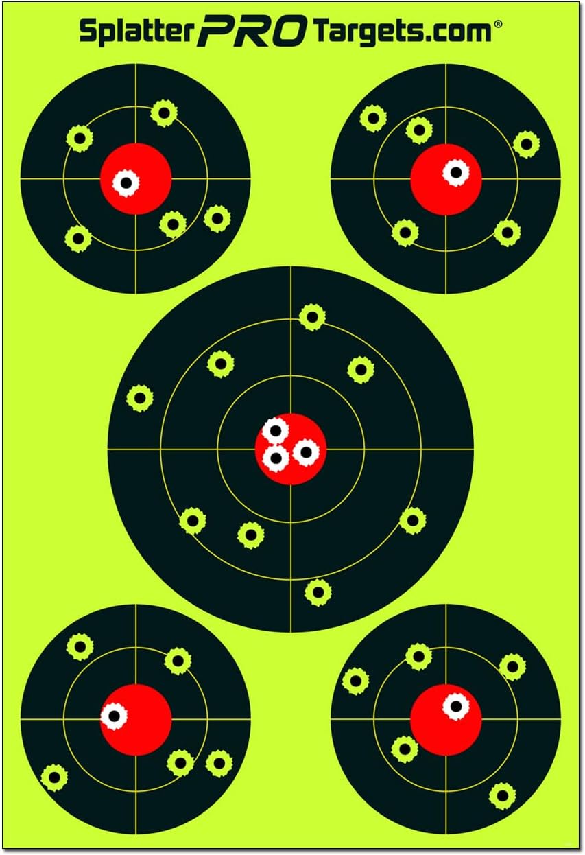 12x18 Splatter Targets. Shots Burst with a Bright Splatter Upon Impact. Instantly See Your Shots!