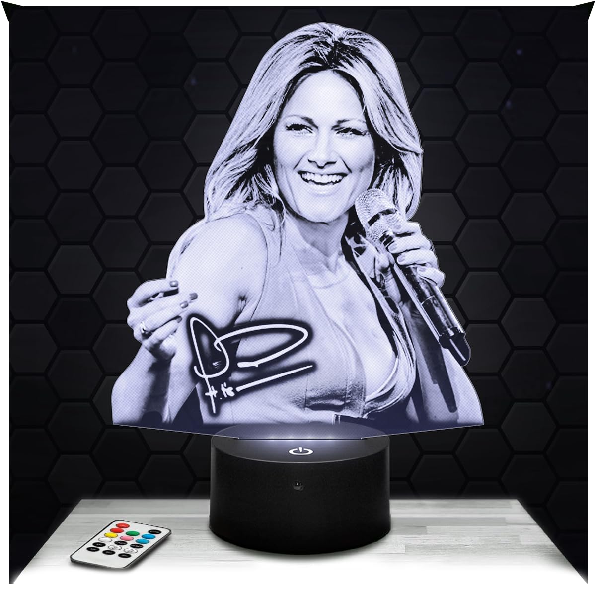 Lampephoto.fr - Helene Fischer 3D Lamp, Night Light 3D LED Illusion Lamp, German Singer, Gift idea for Boys and Girls, Night Light for Children's or Adult's Bedroom, Original Christmas, Gift TOP