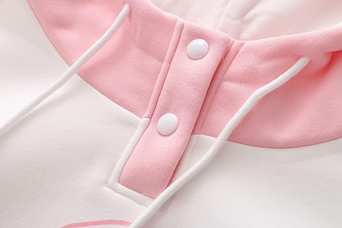 Cute Bunny Hoodie Teens Kawaii Cotton Japanese Cartoon Graphic Hoodies Printed Pullover Tops for Juniors - Image 8