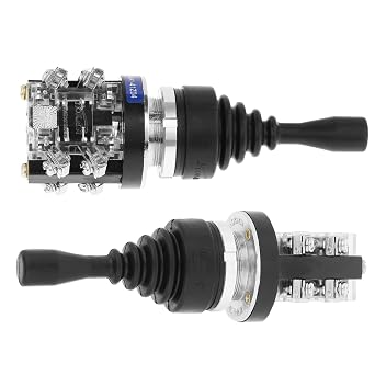 Spring Return Momentary Joystick Switch 4NO XD2PA12 Replacement for HKAI-41Z04 with Water for Industrial Control, Easy Mounting for Engineers