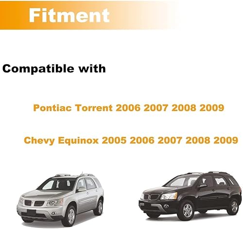 Miniatura 2 de Manija de puerta interior compatible con Torrent 2006-2009, Equinox 2005-2009 Reemplazo # 25897972, 25897973 Juego de 4