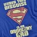 Popfunk Superman No Ordinary Dad T-Shirt for Father's Day & Stickers - (XX-Large), Royal Blue