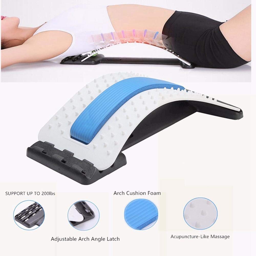 OCTOPUSPRIME Lumbar Back Pain Relief Device, Lumbar Back Stretcher, for Lower and Upper Back Massager and Support,Lumbar Support for Office Chair (multicolour) OCTOPUSPRIME Lumbar Back Pain Relief Device, Lumbar Back Stretcher, for Lower and Upper Back Massager and Support,Lumbar Support for Office Chair (multicolour)