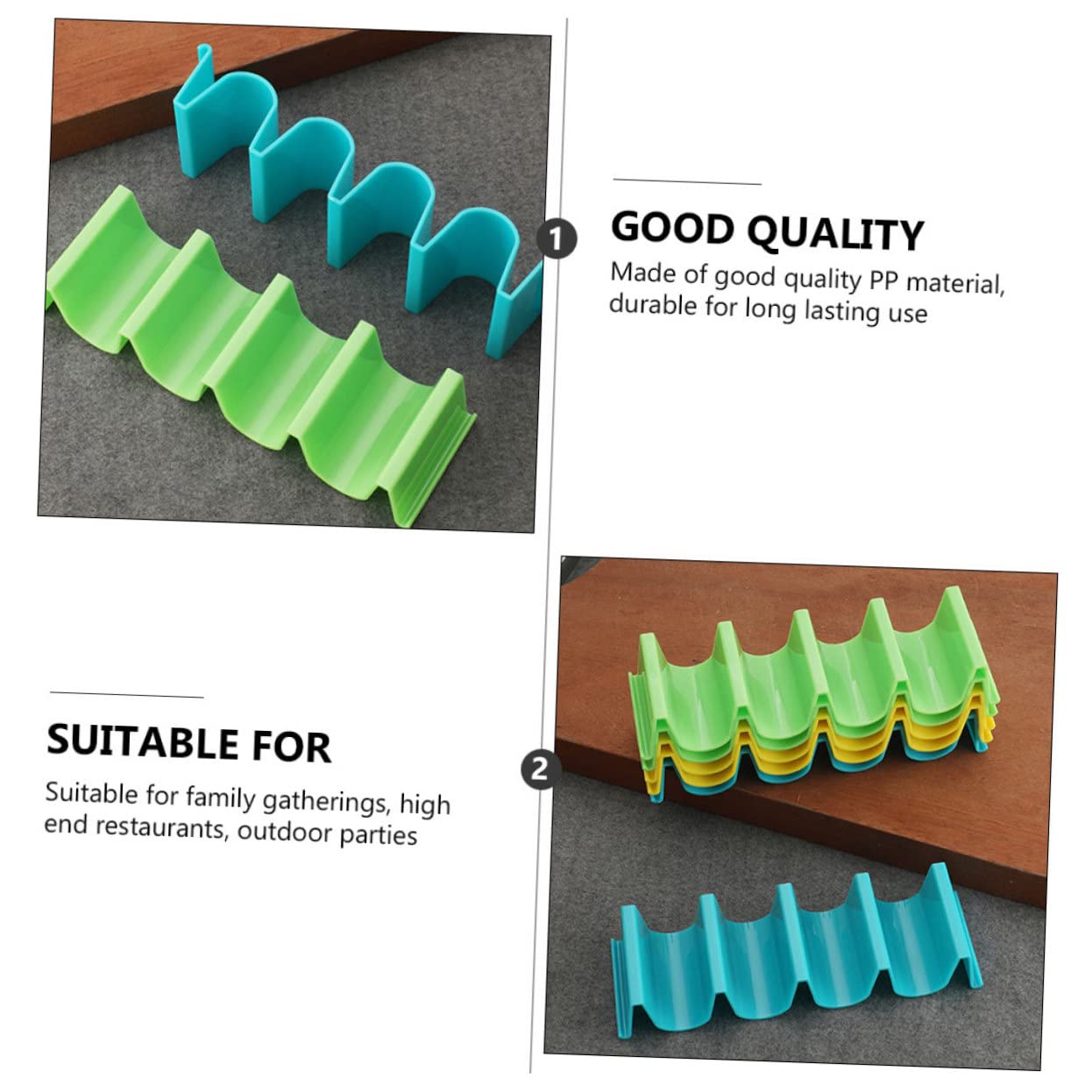 NAMOARLY 2 Sets 2pcs Tortilla Stand Taco Grilling Rack Tortilla Rack Cooling Drain Tray Tacos De Tortilleros Para Las Tortillas Taco Tray Holder Burritos and Tortillas Holder Plastic Pp
