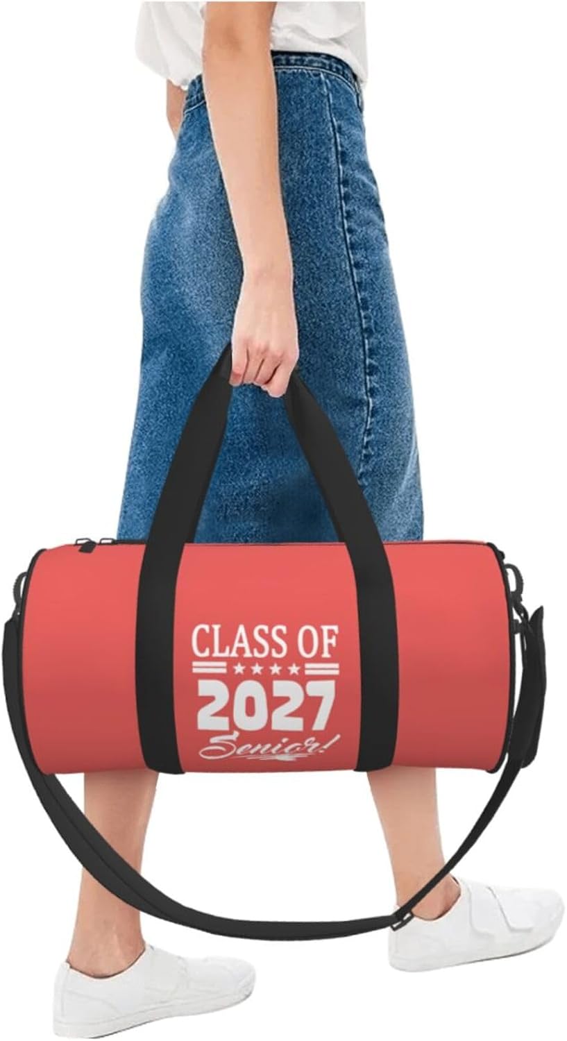 Senior Class Of 2027 Duffel Bag Gym Bag Travel Sports Tote Large Foldable Beach Swim Yoga7