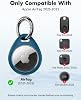 Funda para AirTag UNBREAKcable para Apple - 4 unidades [diseño ajustado] [fácil instalación] [sujeción segura] cubierta protectora de TPU impermeable con llavero metálico para niños, mascotas, equipaje, mochila, llaves 2