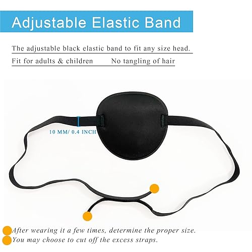 Miniatura 5 de 2 parches para ojos, parches médicos para ojos, parche para ojos ajustables, parches suaves para ojos perezosos, parches para los ojos para adultos