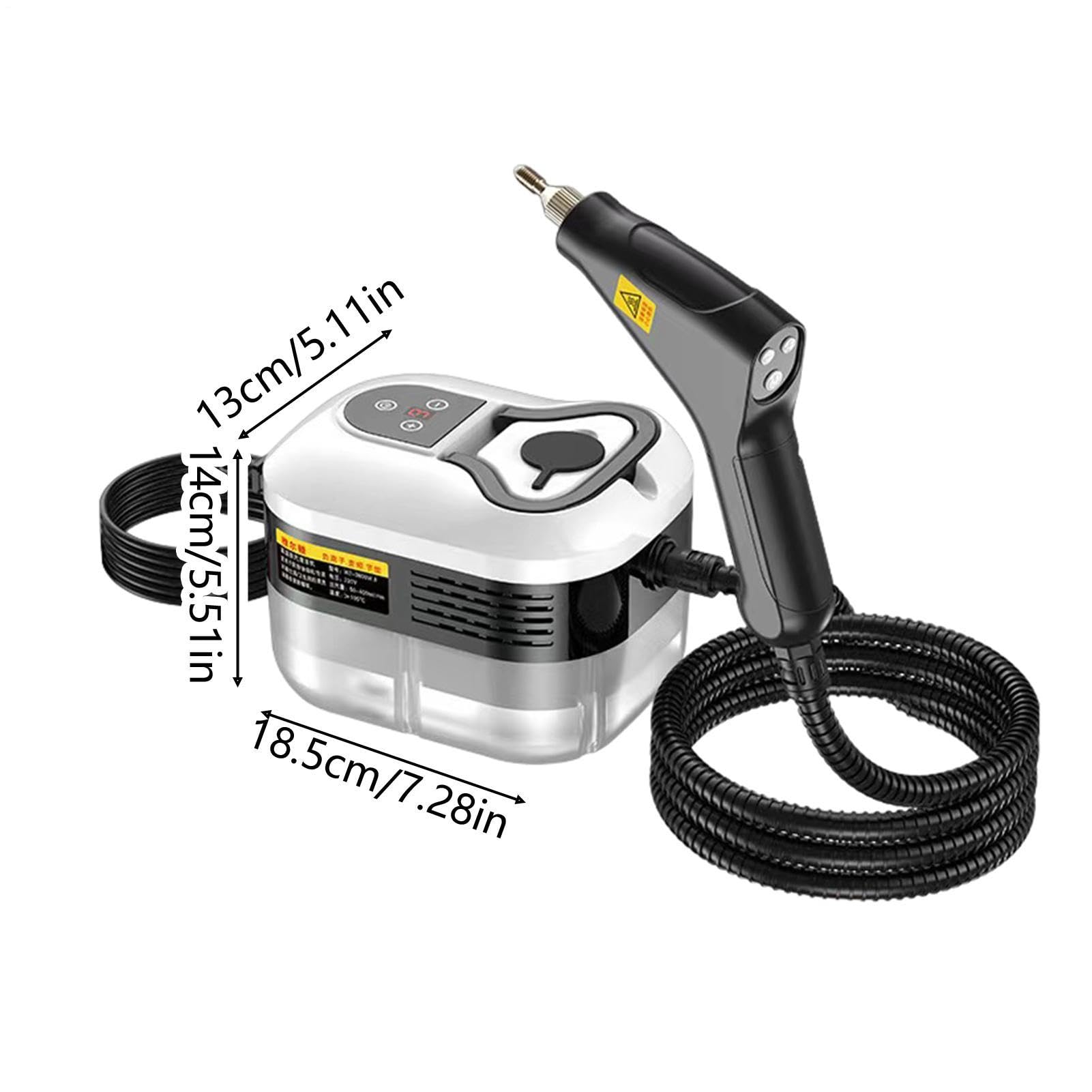 Limpiador A Vapor - 2500 W, Potente, Alta Herramienta Sostenibile | Limpiador A Vapor Para Toda La Limpieza Del Hogar,Para Azulejos Juntas Suelo Ventanas Tapicería Sofá Alfombra Detallado De Coches