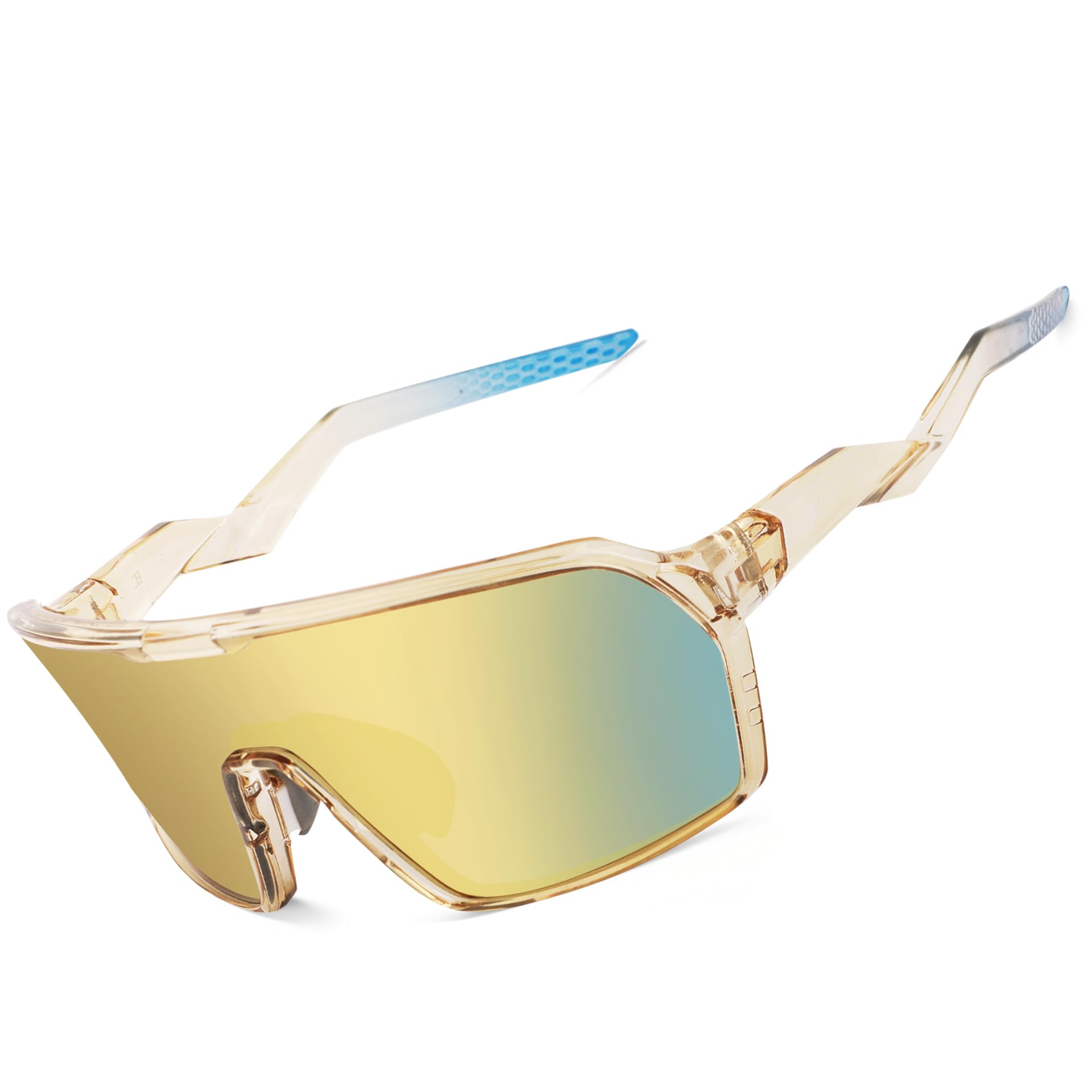 BIRCEN Polarized Baseball Sunglasses for Sports: TR90 Lightweight Running Sunglasses Cycling Glasses for Outdoor Runners MTB