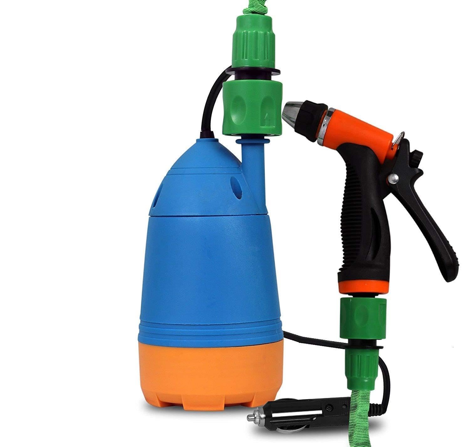 SEASPIRIT Portable High Pressure Automatic Car/Bike Washer (Blue and Yellow)-image-7