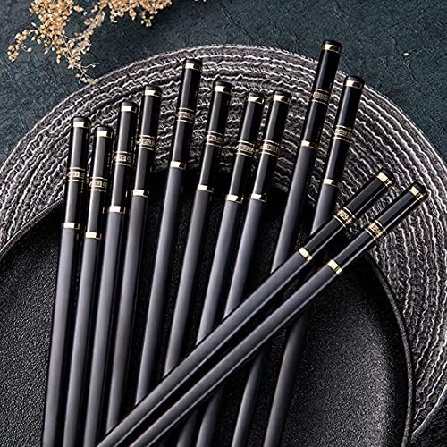 5 Paar Fiberglas Essstäbchen, 24cm - Spülmaschinenfest & Rutschfeste, Japanisches Sushi-Stäbchen Set Im Sakura Design