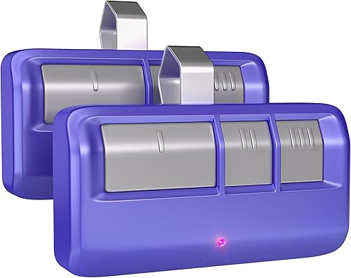 Miniatura 12 de Control remoto universal para abre-puerta de garaje con clip para visera, para abre-puertas LiftMaster/Chamberlain/Craftsman, adecuado para botones