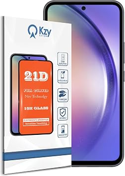KZY  LET M Samsung Galaxy A54 Tam Kaplayan 21D Temperli Ekran Koruyucu Cam