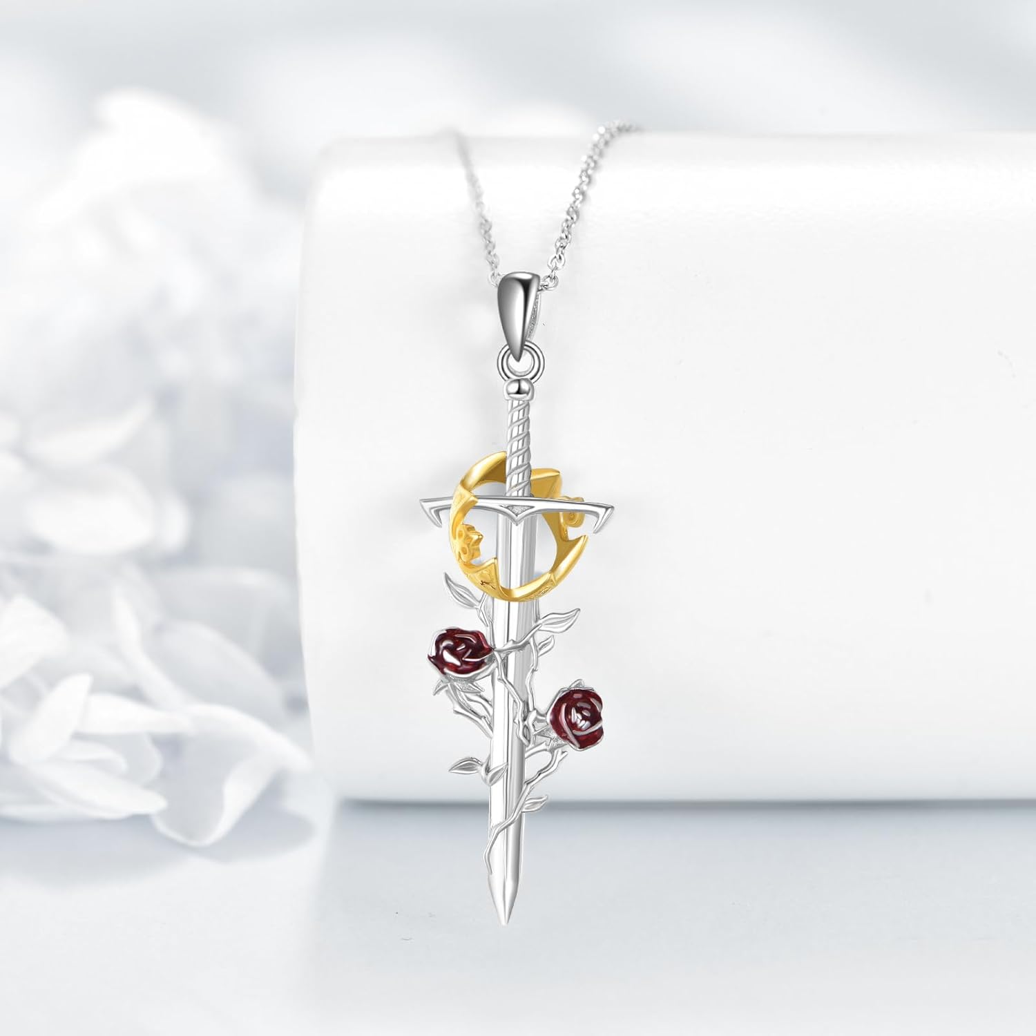 Sword Necklace Sterling Silver Sword Pendant Viking Sword Jewelry Birthday Gifts for Women - Image 4