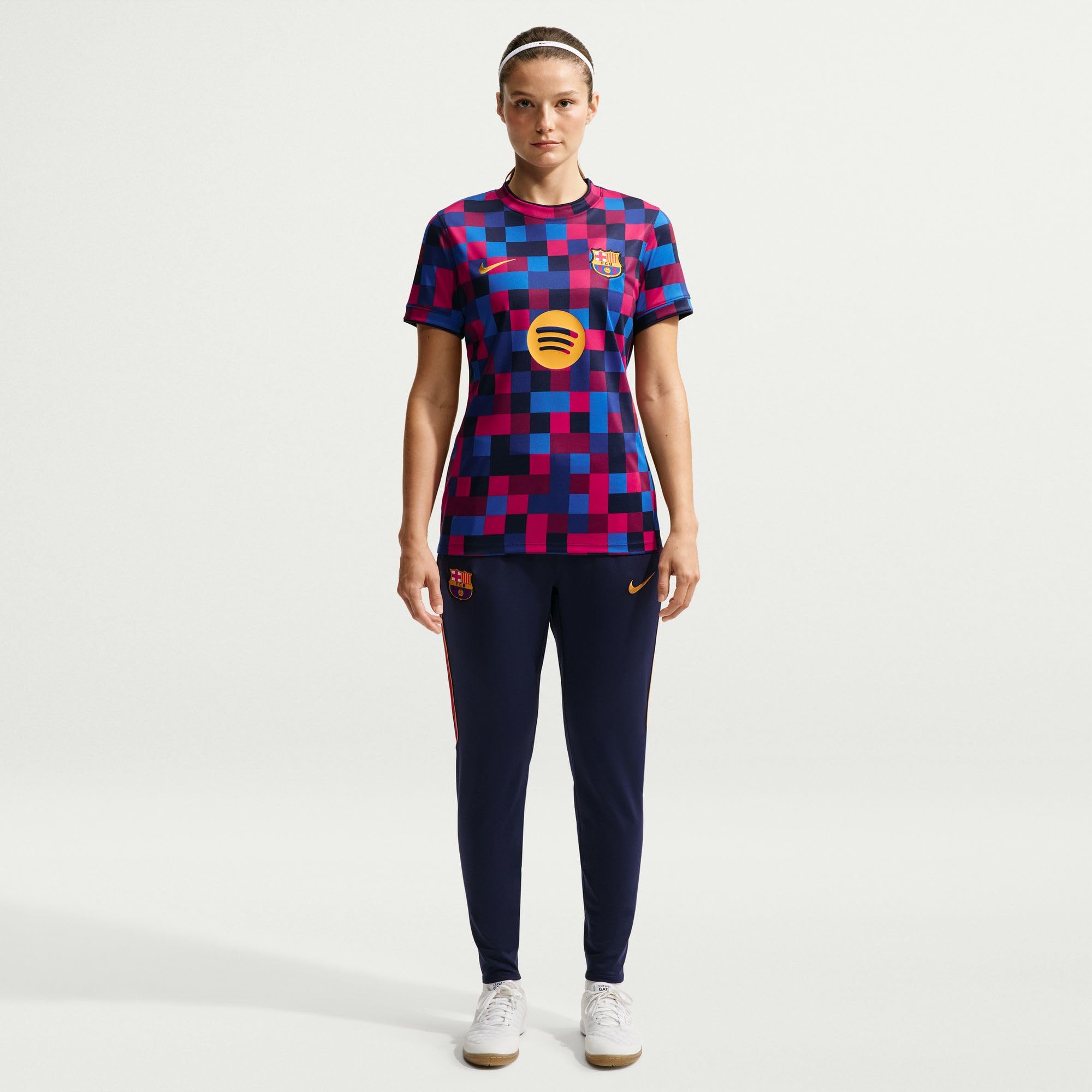 NIKE koszulka piłkarska rozgrzewka Kobiety Fc Barcelona Nike Dri-fit Fußball-pre-match-top Für Damen