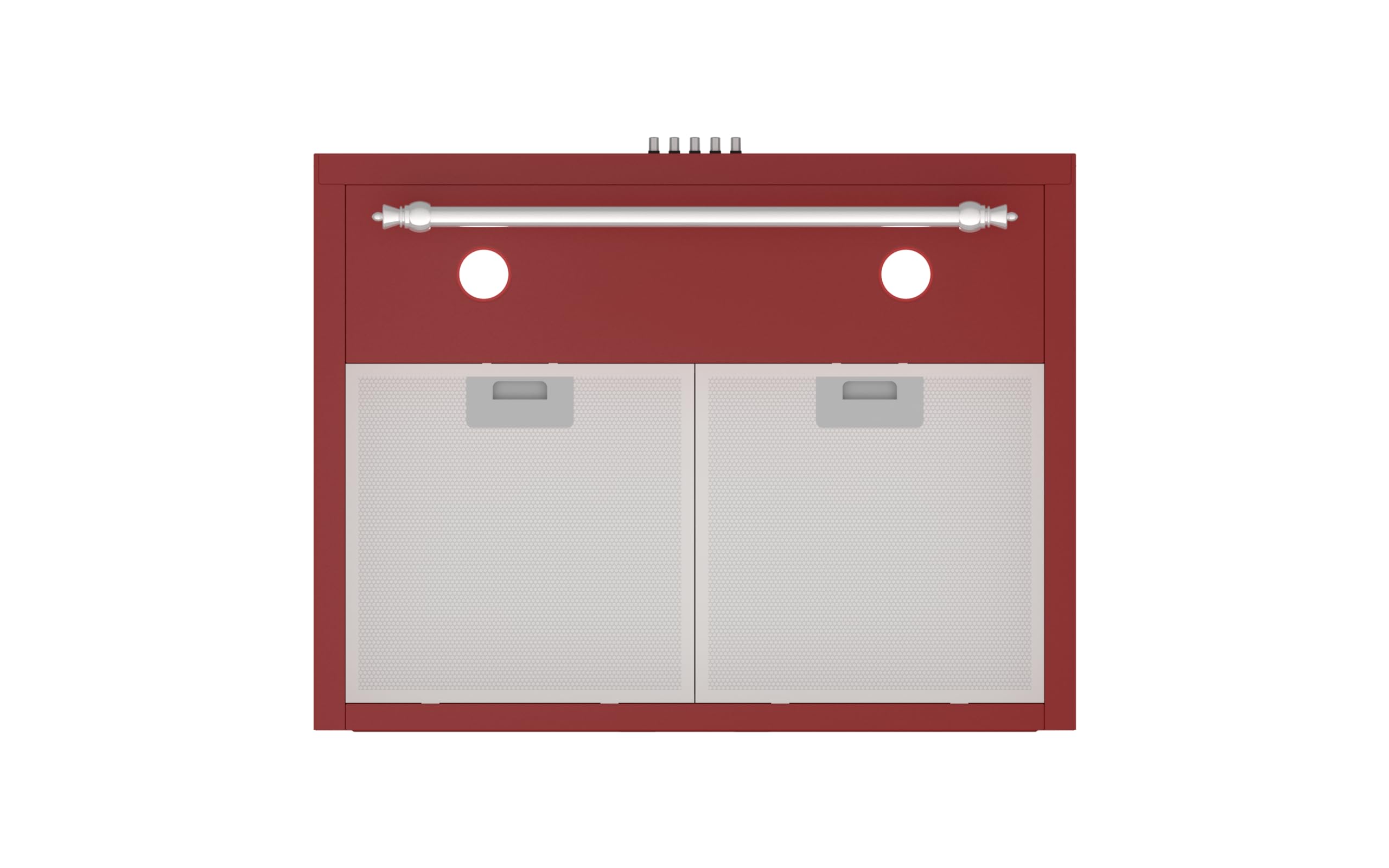 SOLTHERMIC COMBO PACK COCINA VTC ROJA RÚSTICA 50X50 + CAMPANA H60P ROJA BURDEOS / 50 cm/ALTA GAMA