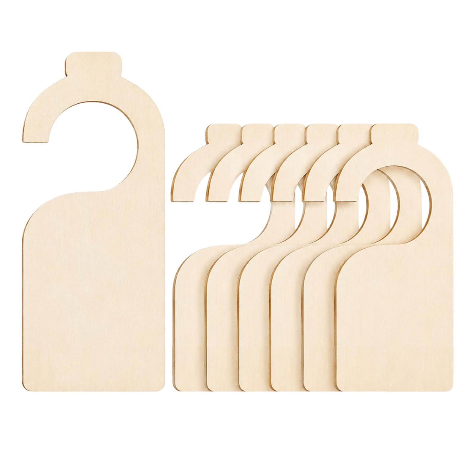 YouXunGS 7 Pcs Blank Wooden Clothing Rack Dividers, Lightweight Closet Organizers for Wardrobe Department Stores Baby & Adult Clothes