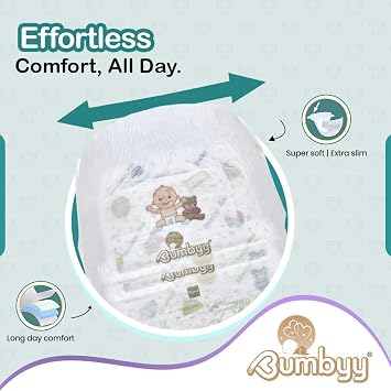 Baby Pull-Up Nappy Pants Size 4, 27 Nappies (01 Pack) 9-15 kg. | Hypoallergenic Protection. Leak Proof Pull Ups. Soft For Sensitive Skin. 12 Hour Dry Guard. Flexible Comfort Fit.