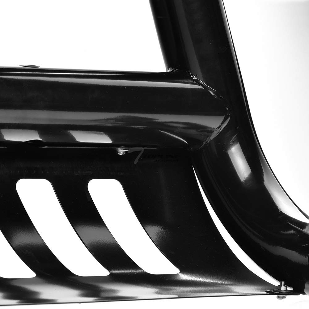 TLAPS Black Bull Bar Brush Push Front Bumper Grill Grille Guard With