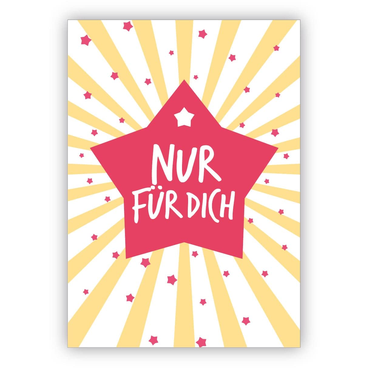 Kartenkaufrausch 16 Grußkarten (16er Set) Frische coole Geburtstagskarte: Nur für dich • um zum Geburtstag zu gratulieren mit Umschlag geschäftlich & privat