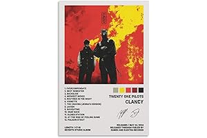 Twenty One Pilots: Canvas Wall Art for Teens Featuring Clancy Album Cover