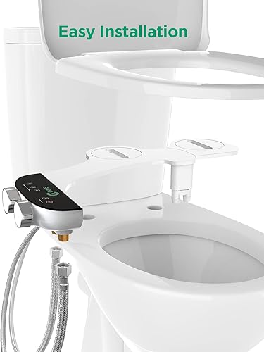 Miniatura 7 de Ciays - Accesorio de bidé para agua caliente, bidé no eléctrico para agua caliente y fría, boquillas dobles autolimpiables para lavado sanitario y