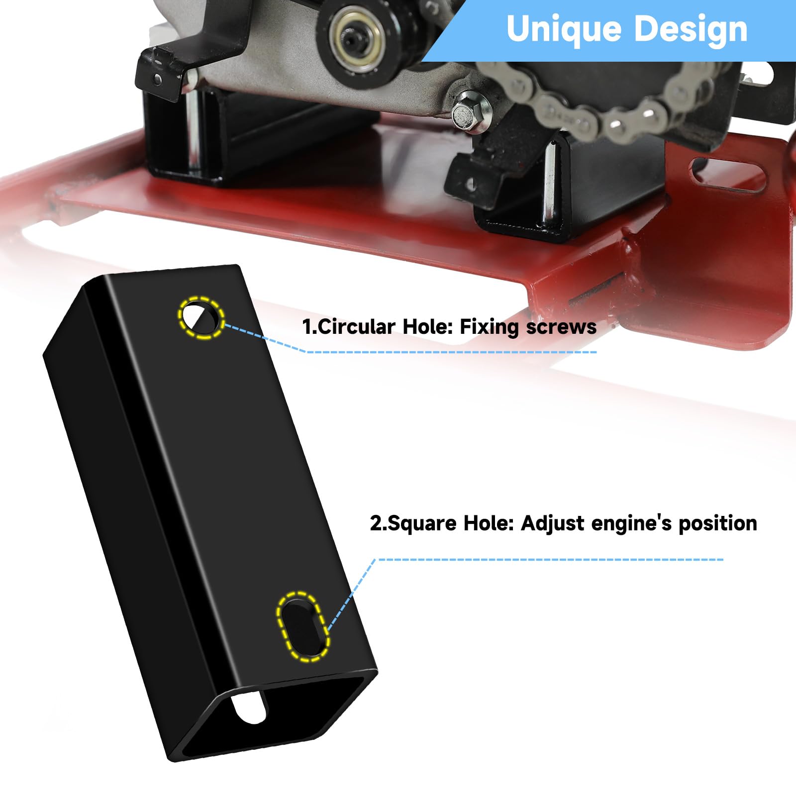Snapklik.com : Torque Converter Engine Motor Mount Plate Riser Square ...