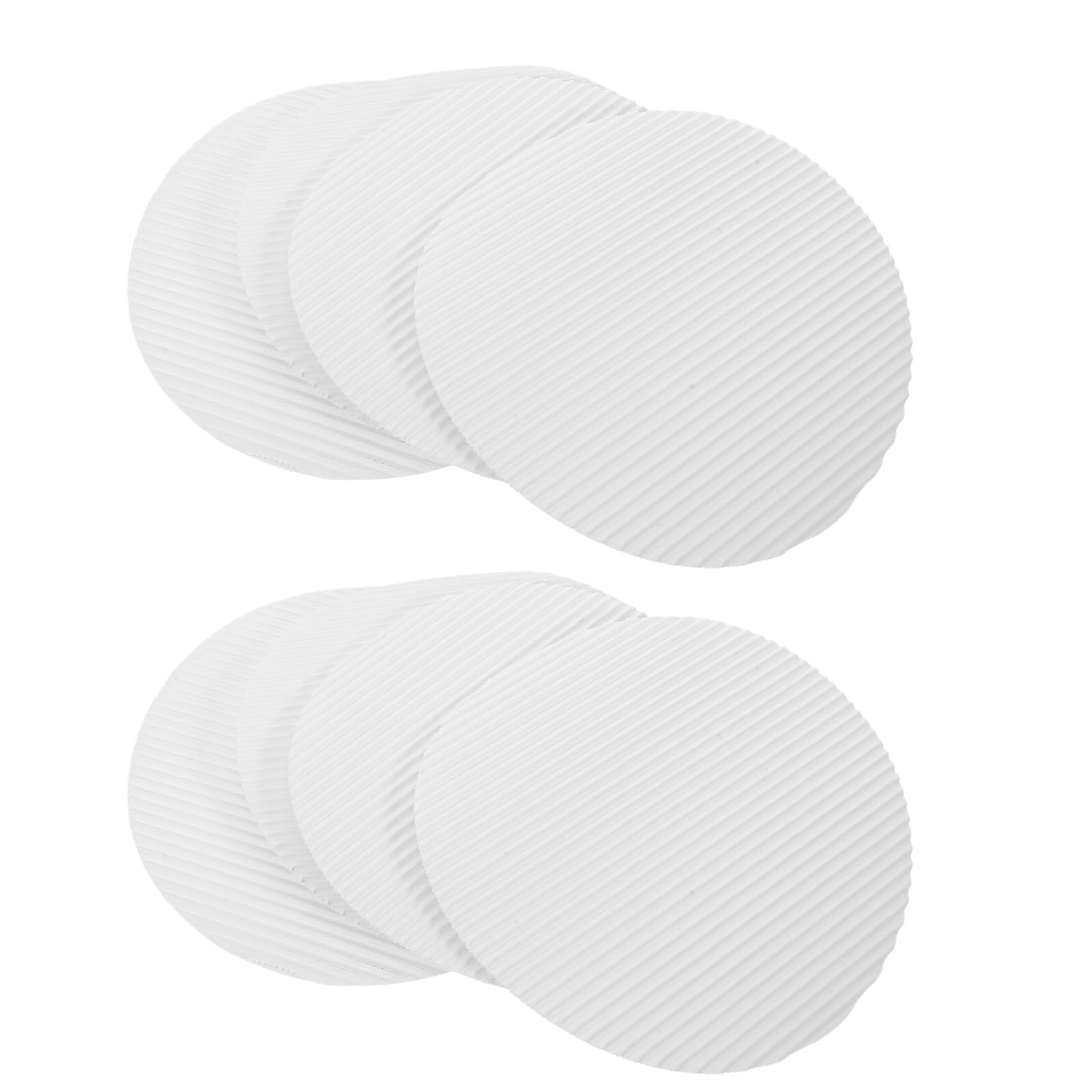 Papier ondulé pour pizza 18cm absorbant jetable blanc qui retient les graisses de cuisson
