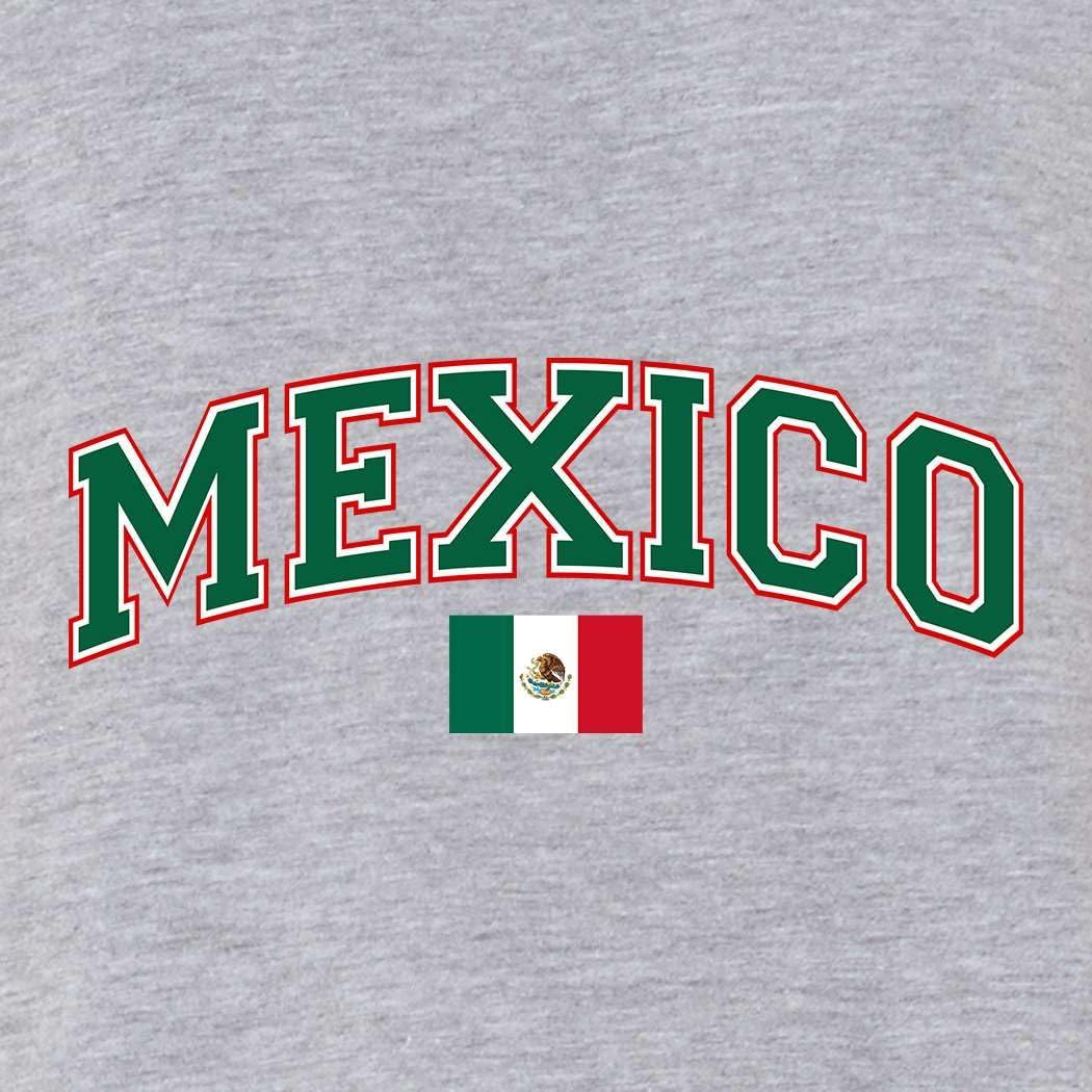 shop4ever Mexico Mexican Flag Raglan Baseball Shirt