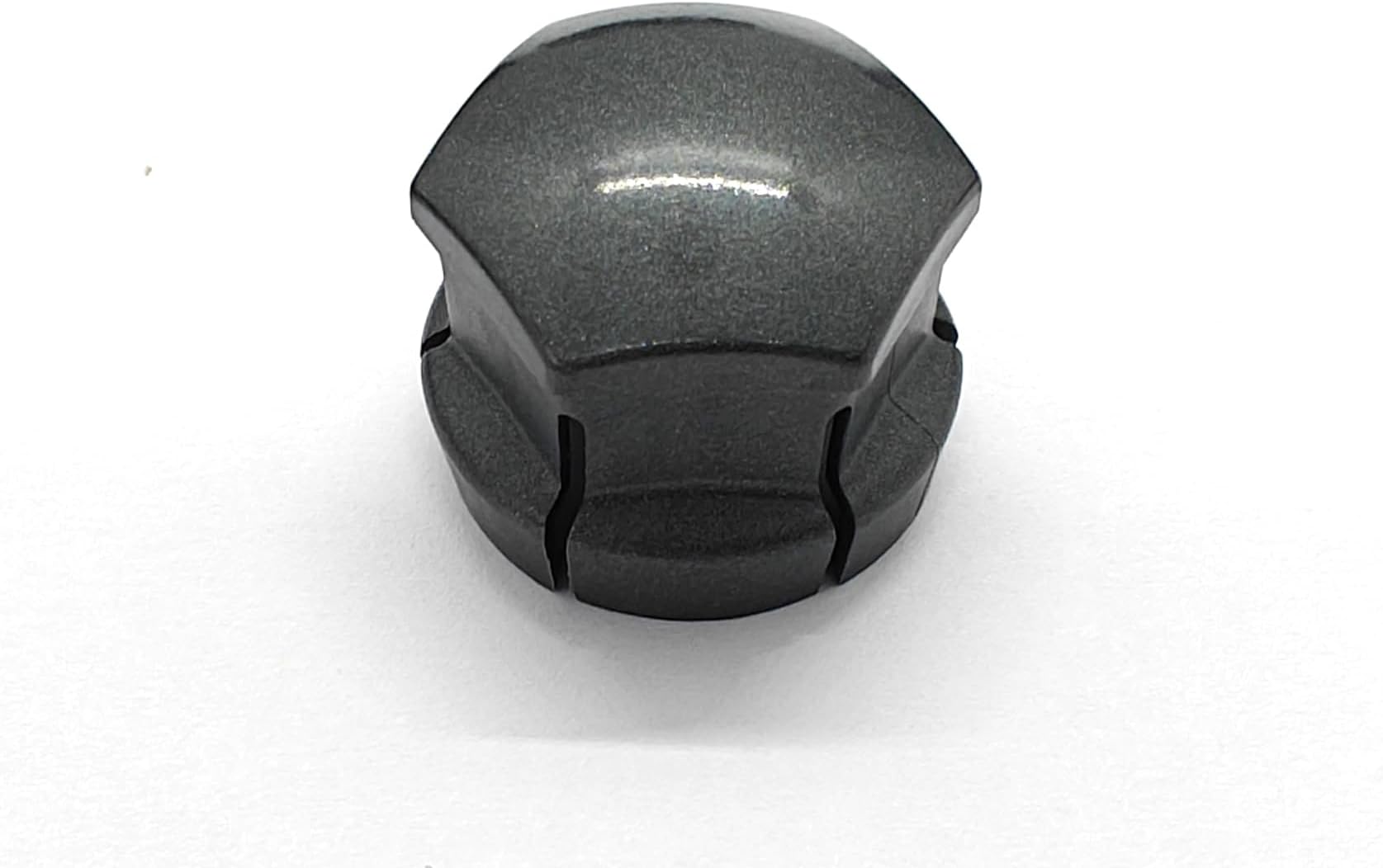 Wheel Nut Covers - Durable Bolt Covers Caps (1, Glossy Dark Grey, 19mm VOLVO HEX)
