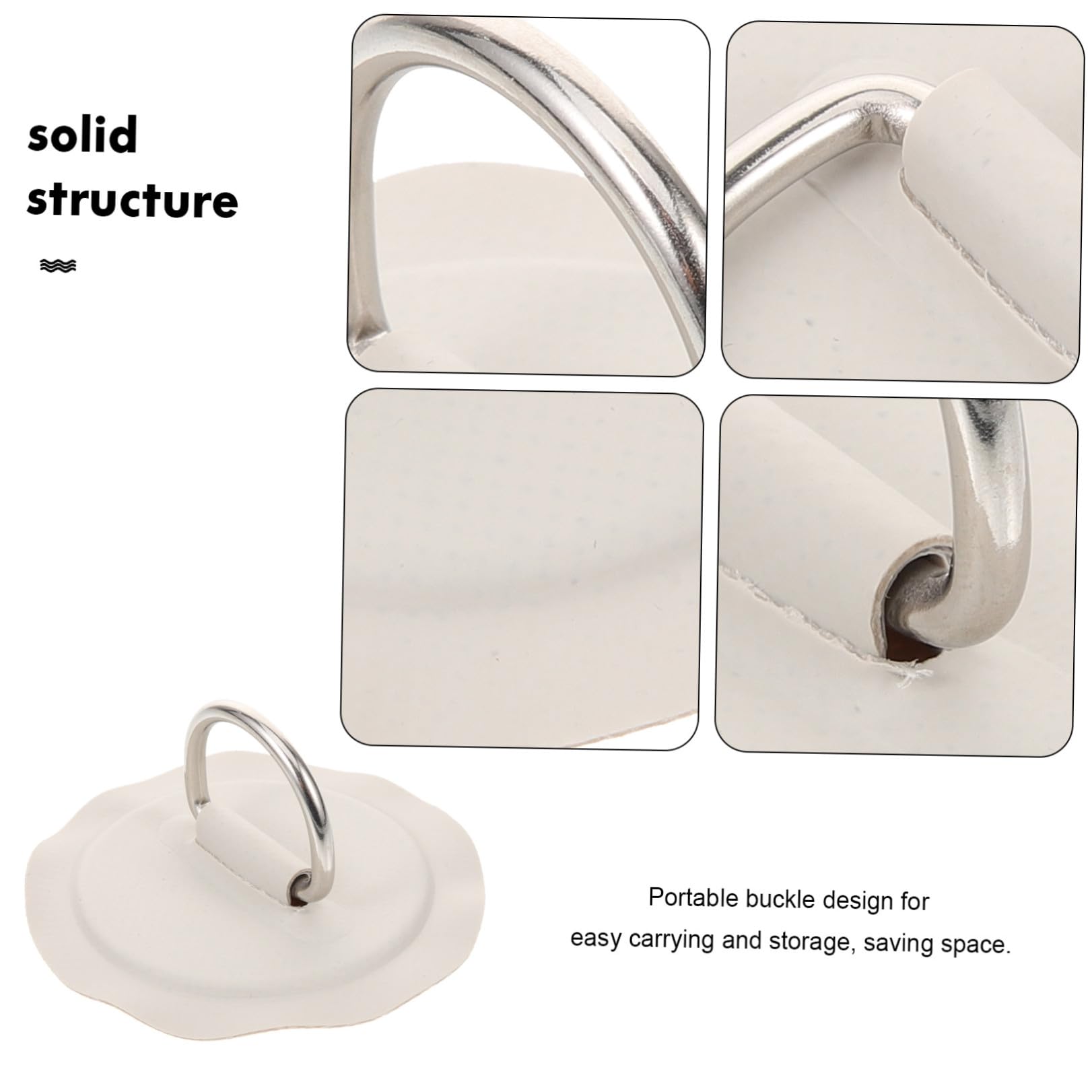 STOBAZA 20 Pièces Boucle Élastique Planche à Pagaie Gonflable PVC | Fixation Rapide et Fiable, Design Portable et Gain de Place, pour Lac et Océan, Accessoires de Bateau