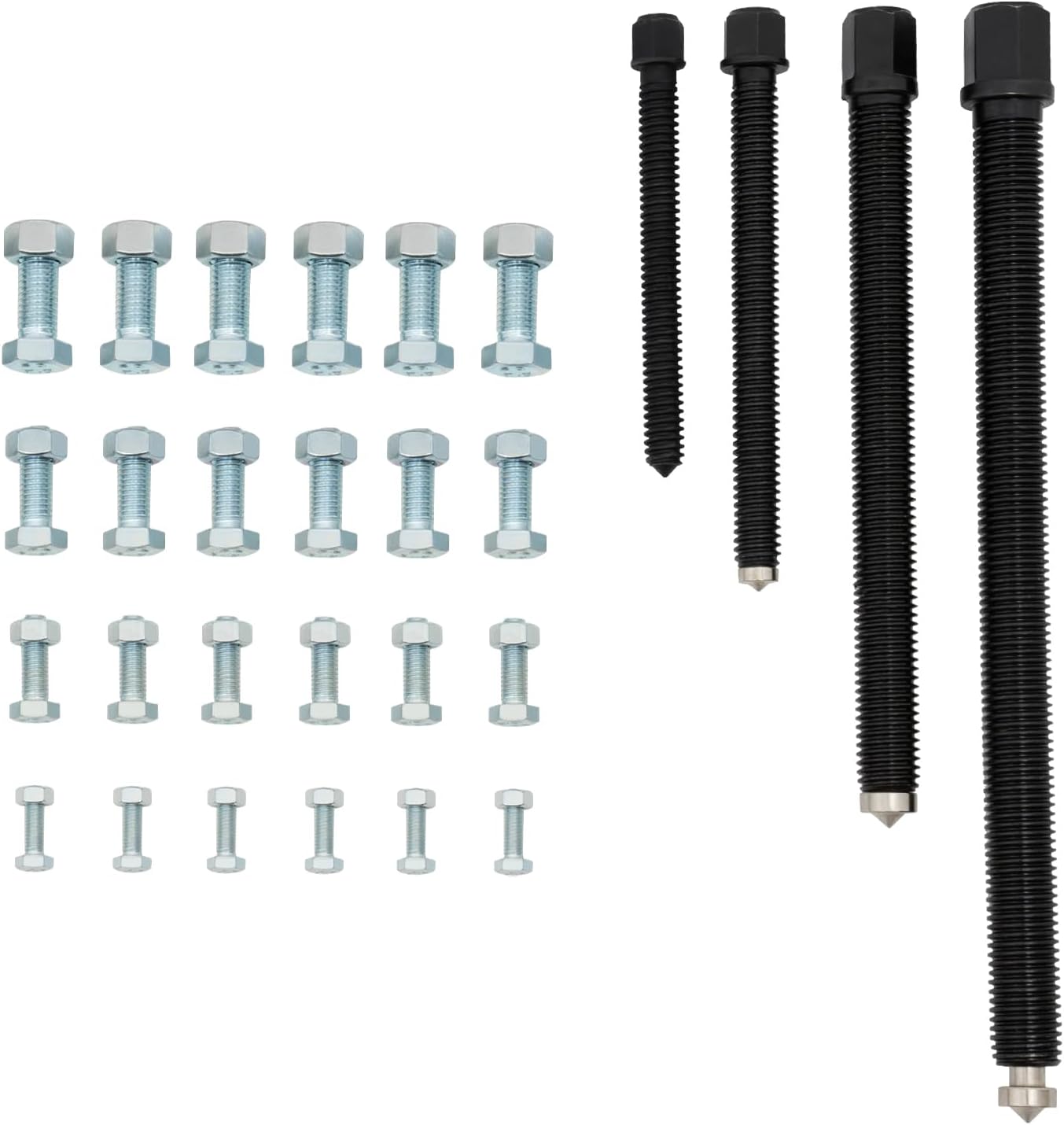 Gear Puller Set, 3" 4" 6" 8" Gear Hub Pulley Puller Bearing Separator Internal External 2 jaw and 3 jaw puller, Multi Purpose Bearing Puller Gear Puller Suitable for Remove of Hubs,Gears, Bearings