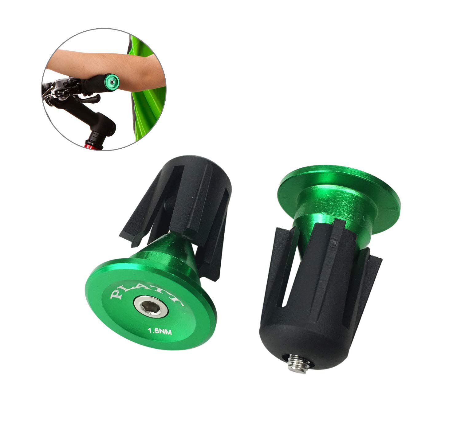 Plug Bit Bike Snapklik.com : PLATT Bicycle Bar End Plugs Aluminum Bike Handlebar Cap ...
