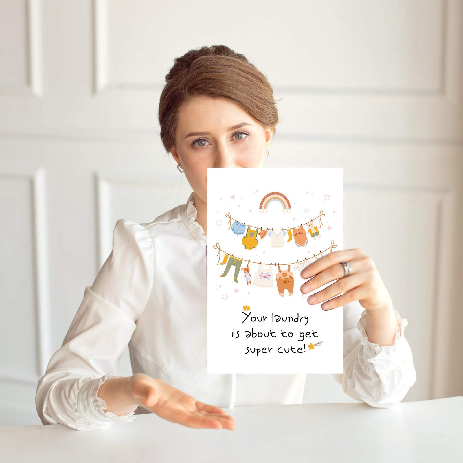 Biglietto Baby Shower Personalizzato Per Mamma Essere - Baby Girl Baby - Foto 10