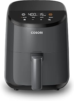 COSORI Food Dehydrator for Jerky, Large Drying Space with 6.48ft2, 600W Dehydrated & Mini Air Fryer 2.1 Qt, 4-in-1 Small Airfryer, Bake, Roast, Reheat, Space-saving & Low-noise