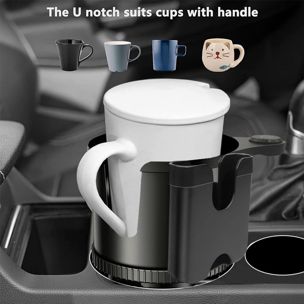 Getränkehalter Auto KFZ Becherhalter Flaschenhalter Universal CupHolder Schwarz