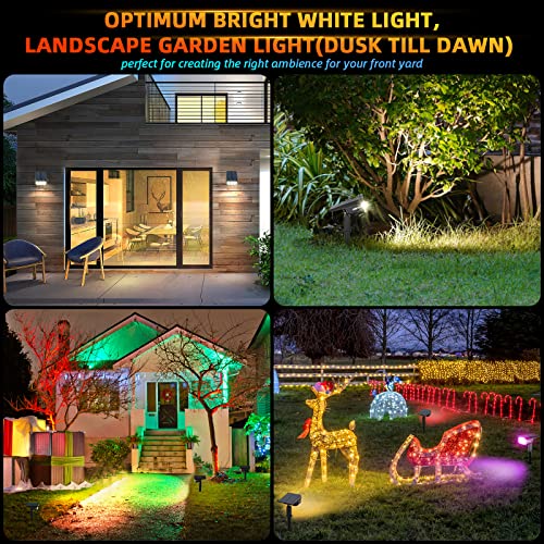 Lerekam C2 Solar Spotlights Outdoor,40 Leds Color Changing Rgb Landscape Path Lights,Usb & Powered Multicoloured Spotlights,14 Colors Auto Cycling thumb #6