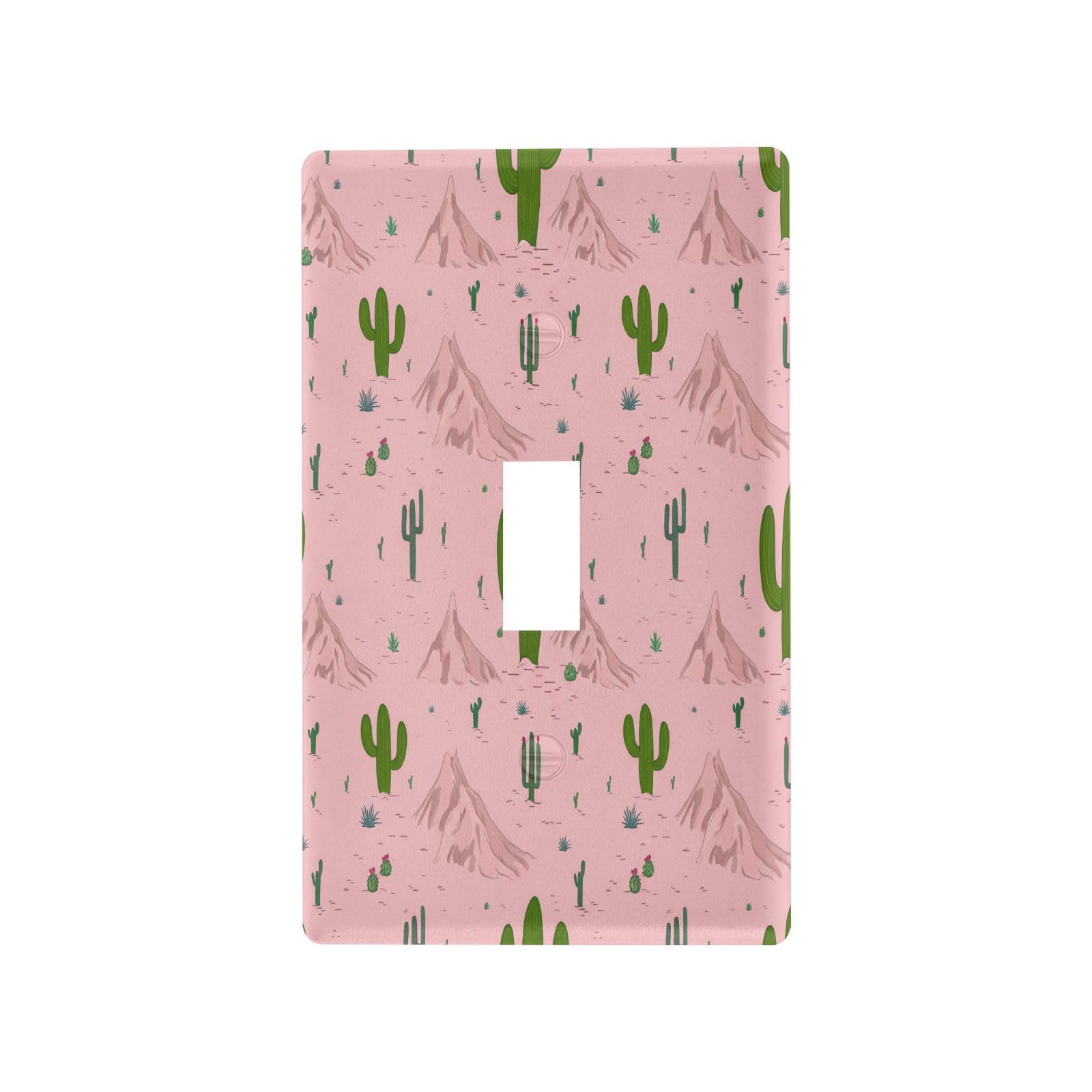 BOESI Graffiti Cactus Light Switch Cover Trim, Switch Panel Trim, Receptacle Cover, Double Receptacle Receptacle Cover, 4.53 * 2.76 inches