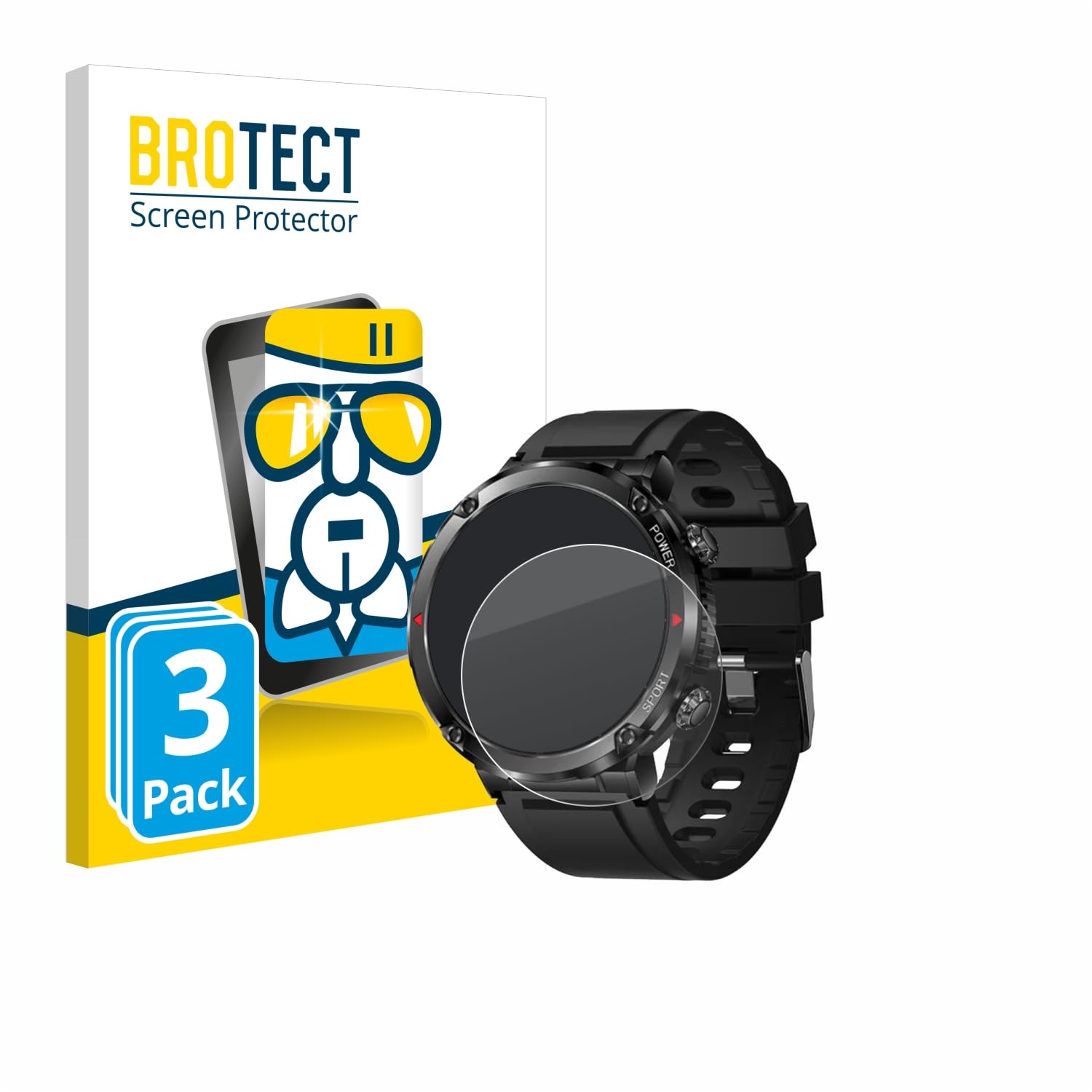 Vaxson 3-Pack TPU Pellicola Protettiva, compatibile con DT NO.I DT-X DTX 1.78 smartwatch Smart Watch, Screen Protector Film [Non Vetro Temperato