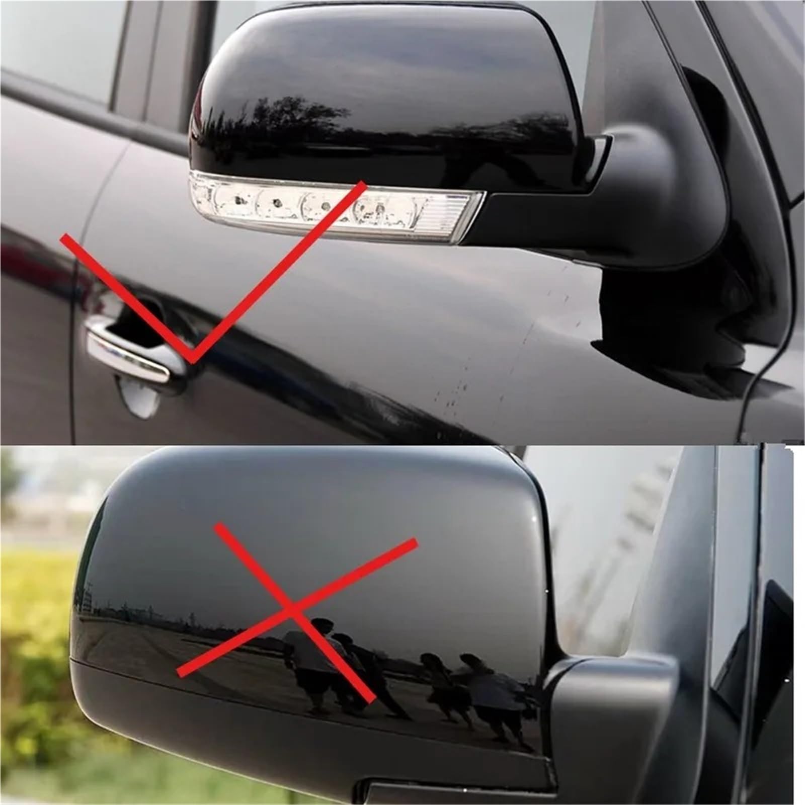 Specchietto Retrovisore Per Hyundai Per Santa Fe 2.4L .7L 2007 2008 2009 2010 2011 2012 8PINS Con Lampada Accessori Pieghevole Specchietto Retrovisore Laterale(White right)