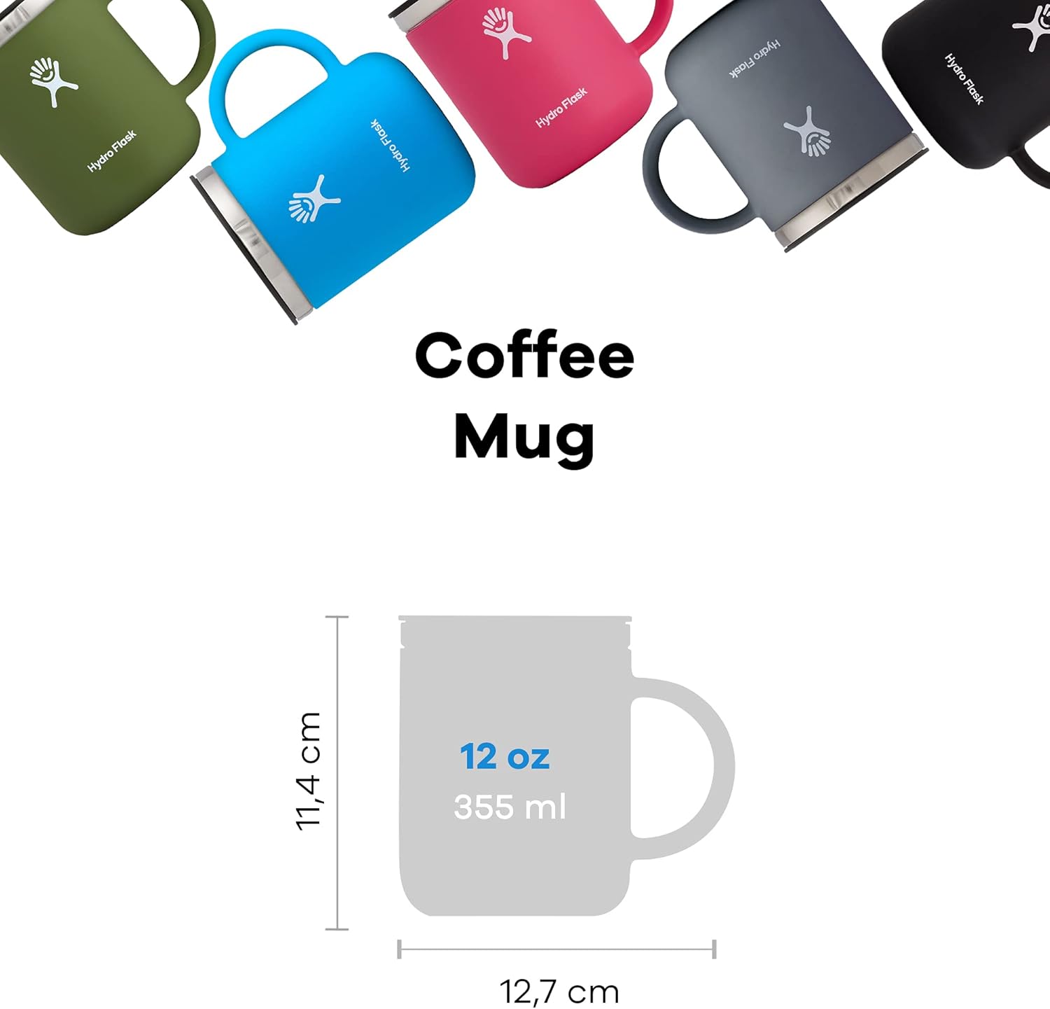 Hydro Flask 12 oz. Steel Mug with Insulated Press-In Lid Olive 1 Count (Pack of 1)