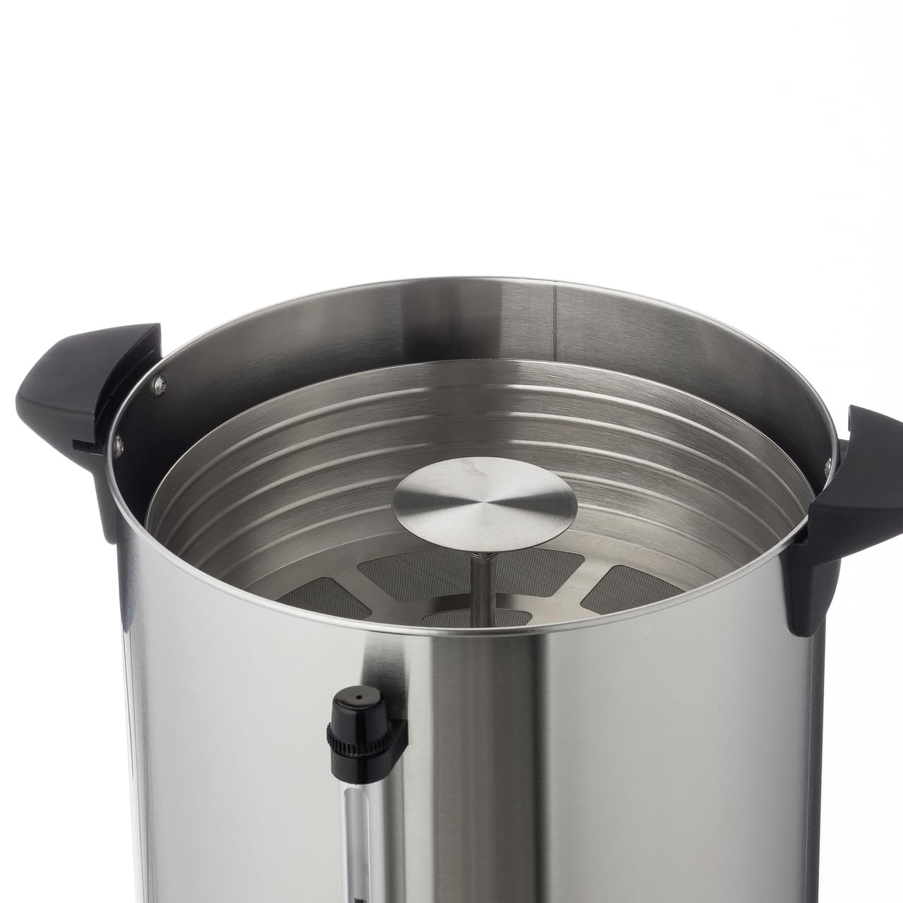 METRO Professional Cafetera/Urna de café GCM4015, Caldera Catering Comercial, acero Inoxidable, 15 L, 100 tazas, 1650 W, indicador nivel de agua, función conservación del calor, plata