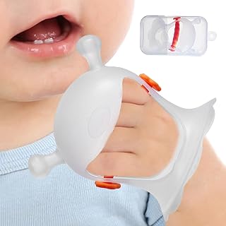 Mushroom Teether - Easy to CleanHand Held Baby Teether Silicone - Hand Pacifier for Breast Feeding Babies, Baby Chew Toys for Sucking Needs Maijia