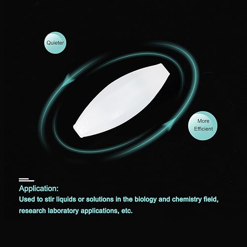 Miniatura 3 de PATIKIL Magnetic Stirrer Bar, 8x4mm 6 Pcs PTFE Magnetic Mixer Stir Bars Magnet Mixing Rod Set for Flat Bottom Beaker Laboratory Home Lab with