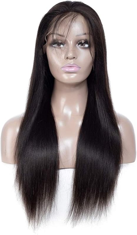 Amazon Co Jp Eth かつら 本物の人間の髪の毛のかつらアフリカの黒と白のアメリカ人の本当の人間の髪の毛は 長い髪のフルハンド織りで染色 することができます Size 服 ファッション小物